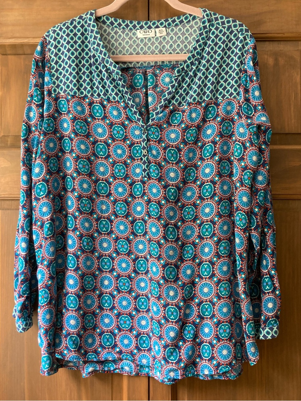 Cato Multipattern Long Sleeve Top 18/20